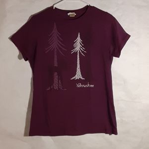 ♥️Purple Yellostone girls Tee shirt